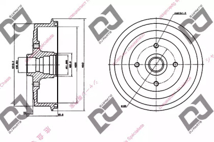 Тормозный барабан DJ PARTS BR1099